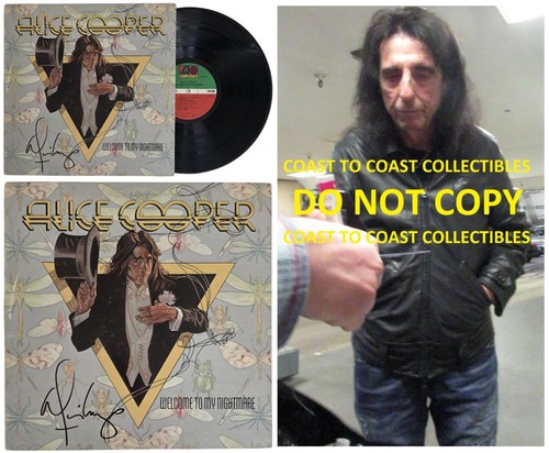 Alice cooper signed welcome - cooper, to
